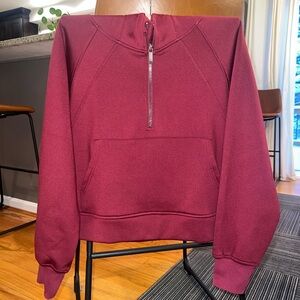 CRZ Yoga 1/4 Zip Burgundy